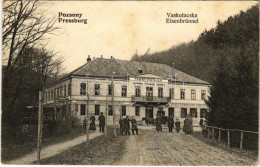 T2/T3 1907 Pozsony, Pressburg, Bratislava; Vaskutacska, Ferdinánd Király Vasfürdő / Eisenbrünnel (Eisenbründl), König Fe - Unclassified