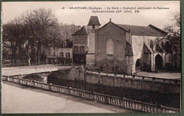 24 + BRANTOME - La Halle - Contrefort Mâchicoulis De L'ancienne Eglise Paroissiale - Brantome