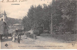 63-SAN59721-LA BOURBOULE.Le Tramway Et Le Parc Fenestre - La Bourboule