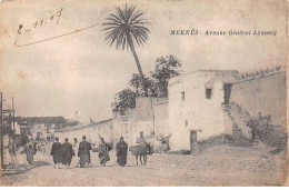 MAROC - MEKNES - SAN45549 - Avenue Général Lyautey - Meknes