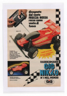 PUBBLICITA' GIG NIKKO RADIOCOMANDI FRECCIA ROSSA 1987 VINTAGE ADVERTISING RECLAME WERBUNG - Werbung