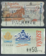 SPAIN - 2000/01 - TOURISM & ALEJANDRO MON STAMP LABEL SET OF 2 OF DIFFERENT VALUES, USED . - Usados