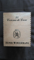 Ancienne Boite à Cigare En Bois Henri Wintermans (25 Corona De Luxe), Port Offert. - Cajas Para Tabaco (vacios)