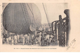 Aviation.SAN58869.N°741.Experience De Ballon Sur Le Pont Cuirassé.Toulon-sur-Mer - Airships