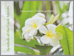 COOK ISLANDS 2023 MNH Symbols Flowers Symbole Tahitian Gardenia – IMPERFORATED – DHQ49610 - Otros & Sin Clasificación