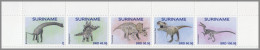 SURINAME 2022 MNH Dinosaurs Dinosaurier 5v – OFFICIAL ISSUE – DHQ49610 - Prehistorics