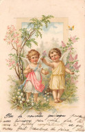 Anges - N°85329 - Deux Anges Cueillant Des Fleurs, Et Muguets - Angels