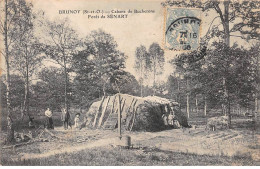 91-SAN60140-BRUNOY.Cabane De Bucherons.Forêt De Sénar.Métier - Brunoy