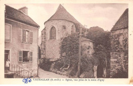 91-SAN60104-VAUHALLAN.Eglise.Vue Prise De La Route D'Igny - Autres & Non Classés