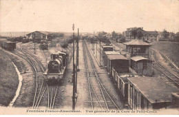 90-SAN60098-PETIT CROIX.Vue Générale De La Gare.Train.Frontière Franco-alsacienne - Belfort - Ciudad