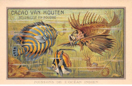 Publicité - N°85212 - Cacao Van Houten, Solubilisé En Poudre - Poissons De L'Océan Indien - Publicité