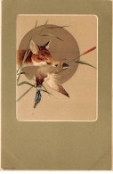 Animaux - N°85591 - Renard Avec Un Canard (col Vert) Dans La Gueule - Chasse - Carte Gaufrée - Altri & Non Classificati