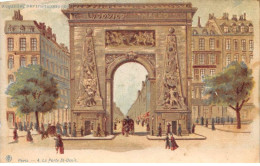 Fantaisie - N°85478 - PARIS - 4. La Porte Saint-Denis - Regarder Par Transparence - Carte à Système - Dreh- Und Zugkarten