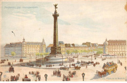 Fantaisie - N°85469 - PARIS - 21. Place De La Bastille - Regarder Par Transparence - Carte à Système - Cartoline Con Meccanismi