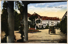* T2/T3 1934 Pöstyén, Piestany; Hotel Thermia, Infanterist / Szálloda és Fürdőkocsis (EK) - Non Classés