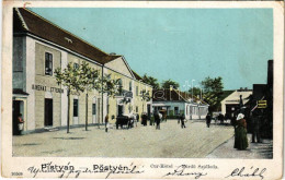 T2/T3 1901 Pöstyén, Pistyan, Piestany; Fürdő Szálloda, Kávéház és étterem. A. Bernas Kiadása 1908. / Cur-Hotel / Spa, Ho - Non Classés