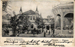 T3 1909 Pöstyén, Piestany; Gyógyház és Zenepavilon. L. Bernas Kiadása / Kurhaus Mit Dem Musikpavillon / Spa, Bath, Music - Unclassified