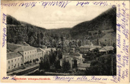 T2/T3 1907 Vihnye, Vihnyefürdő, Kúpele Vyhne; Gyógyfürdő, Gecsányi Nyaraló / Villa, Spa (EK) - Unclassified