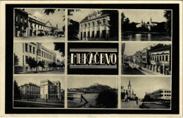 T2 Munkács, Mukacheve, Mukacevo; Mozaiklap / Multi-view Postcard + "1938 Beregszász Visszatért" So. Stpl. - Non Classés