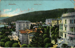 * T2/T3 1913 Abbazia, Opatija; Amalien Villa (EK) - Ohne Zuordnung