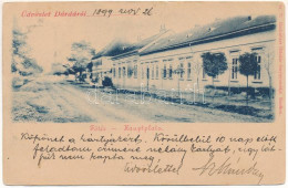 T2/T3 1899 (Vorläufer) Dárda, Fő Tér. Rechnitzer Ottokár Fénynyomdája / Hauptplatz / Main Square (kis Szakadás / Small T - Unclassified