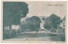 * T3 1917 Donji Lapac (Lika), Utca, Szerb Ortodox Templom. Phot. Dr. Sondic / Street View, Serbian Orthodox Church (kopo - Sin Clasificación