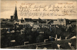 T2/T3 1908 Eszék, Essegg, Osijek; Gornji Grad / Oberstadt - Zonder Classificatie