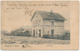 T4 1909 Glina, Kolodvor / Vasútállomás / Railway Station (fa) - Zonder Classificatie
