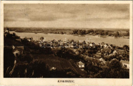 T3 1942 Kiskőszeg, Batina (Darázs, Draz); Látkép. Borkovits Nándor Kiadása / General View (fa) - Ohne Zuordnung