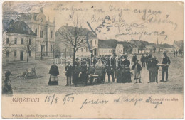 * T3 1901 Kőrös, Krizevac, Krizevci; Strosmajerova Ulica / Utca, Zsinagóga. Jakob Breyer Kiadása / Street View, Synagogu - Non Classificati