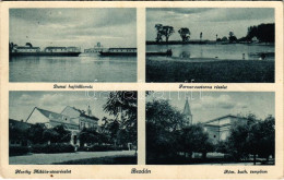 T2/T3 1942 Bezdán, Besdan, Bezdan (Zombor, Sombor); Dunai Hajóállomás, Ferenc-csatorna Részlet, Horthy Miklós Utca Részl - Zonder Classificatie