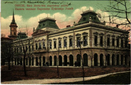 T2/T3 1910 Óbecse, Stari Becej; Báró Jóvits Féle Alapítványi Palota. Lévai Lajos Kiadása / Palace - Zonder Classificatie