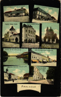 T2/T3 Pancsova, Pancevo; Grand Hotel Kontilovics Nagyszálloda, Sztarcsoval út, Zsinagoga, Temes Részlet, Erzsébet Tér, R - Zonder Classificatie