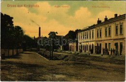 T2/T3 1907 Királyhida, Bruckújfalu, Bruck-Újfalu, Bruckneudorf; Magyar Kávéház, Keil Könyvnyomdája, üzlete és Saját Kiad - Unclassified