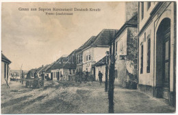 T2/T3 1915 Sopronkeresztúr, Németkeresztúr, Deutschkreutz Bei Oedenburg; Franz Josefstrasse / Ferenc József Utca, üzlet  - Sin Clasificación