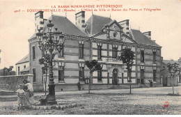 50-AM22110.Equeurdreville.Hotel De Ville Et Bureau Des Postes.Télégraphes - Equeurdreville