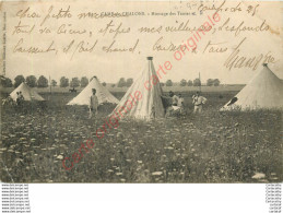 51.  CAMP DE CHALONS .  Montage Des Tentes . - Camp De Châlons - Mourmelon