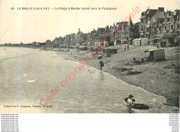 44.  LA BAULE .  La Plage à Marée Haute Vers LE POULIGUEN . - La Baule-Escoublac