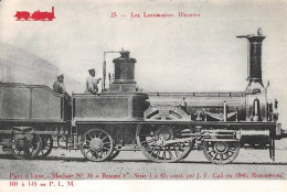 Chemins De Fer - N°85980 - Les Locomotives Illustrées 25 - Paris à Lyon Machine N°36 - Eisenbahnen