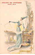 Illustrateur - N°85097 - Palais Du Costume - Projet Félix - Moyen-Age - Jeune Femme Sur Un Balcon - Andere & Zonder Classificatie