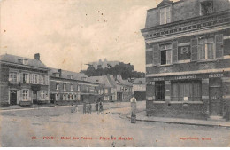 80-AM22477.Poix.N°35.Hotel Des Postes.Place Du Marché.En L'état - Poix-de-Picardie