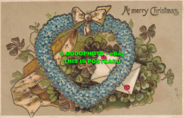 R504001 A Merry Christmas. Greeting Card. Postcard - Welt
