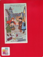 CHROMO CHOCOLAT SUCHARD - Enfants Jeux Style Boutet Monvel Panier Osier Gourmandise - Suchard