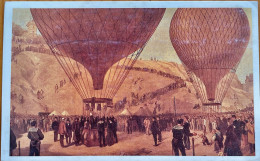 POSTCARD FRANCE STEGE OF PARIS 1870-71 66 BALLOONS CARRY 102 PASSENGER &2½ MILLION LETTERS - Mongolfiere