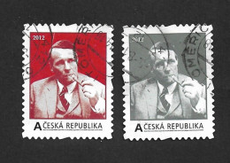 Czech Republic 2012 Gest. ⊙ VZ 0065-0066 David Ogilvy. 2 Own Stamps. Tschechische Republik. C1 - Oblitérés