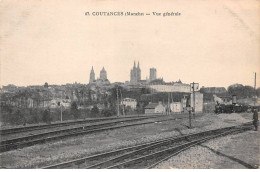 50-AM22177.Coutances.N°47.Vue Générale.Train.Gare - Coutances