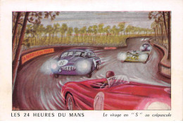 72 - SAN61179 - LE MANS - 24 Heures - Le Virage En S Au Crépuscule - CPSM 10x15 Cm - Le Mans