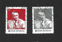 Czech Republic 2012 Gest. ⊙ VZ 0065-0066 David Ogilvy. 2 Own Stamps. Tschechische Republik. C2 - Used Stamps