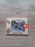 Ancienne Pochette Touristique San Gottardo Gotthard Suisse 10 Vues Noir Et Blanc - Andere & Zonder Classificatie