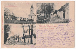 T3 1911 Szarvkő, Hornstein; St. Stefan Milleniums-Monument, Kriche, Graben, Kurial / Szent István Millenniumi Emlékmű, T - Non Classés